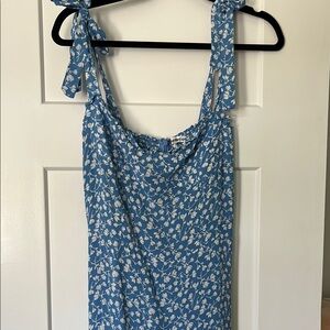 Reformation Blue Floral Dress